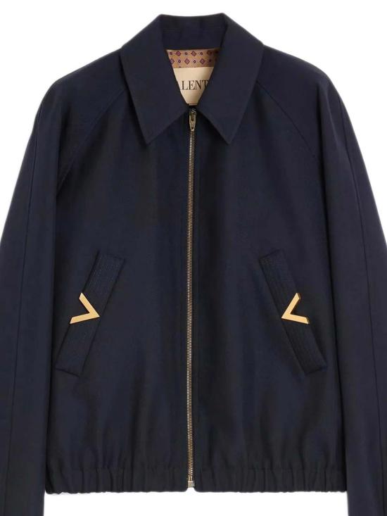 26SS 발렌티노 가라바니 봄버 자켓 8V3CIP79AWA598 Dark Blue - VALENTINO GARAVANI