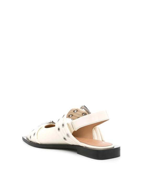 25FW 가니 플랫 슈즈 S2842135 White - GANNI