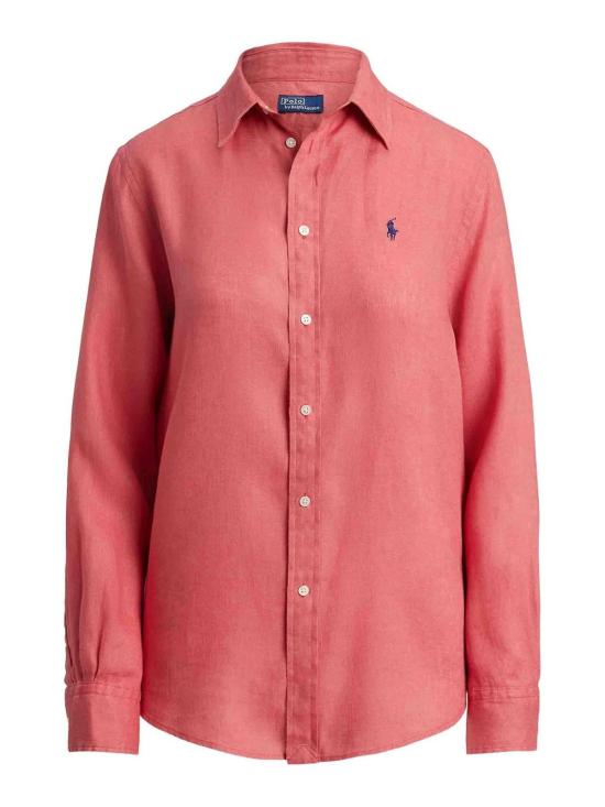 25FW 폴로 랄프로렌 포니 자수 리넨 셔츠 (211970730009) 211970730505 Dark Red