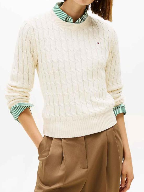 26SS 타미힐피거 스웨터 WW0WW47644AEF Brown - TOMMY HILFIGER