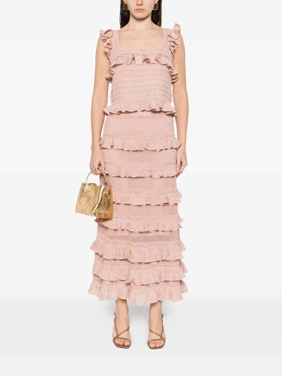 26SS 짐머만 민소매 티셔츠 4416TC261MTRG Pink - ZIMMERMANN