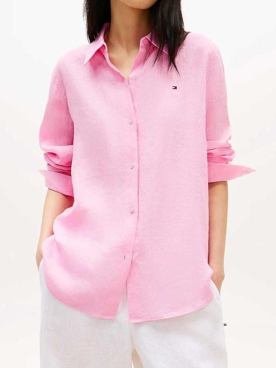 26SS 타미힐피거 셔츠 WW0WW44679TOR Pink - TOMMY HILFIGER