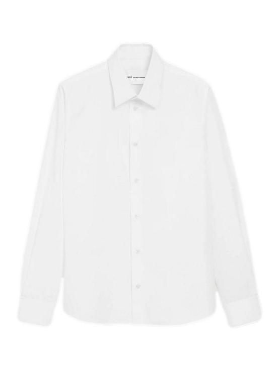 26SS 아미 코튼 테일러 자수 아미 드 하트 셔츠 HSH764CO0063100