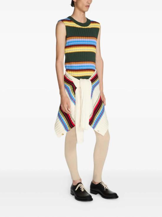 26SS 드리스 반 노튼 민소매 티셔츠 212353730610 Green - DRIES VAN NOTEN