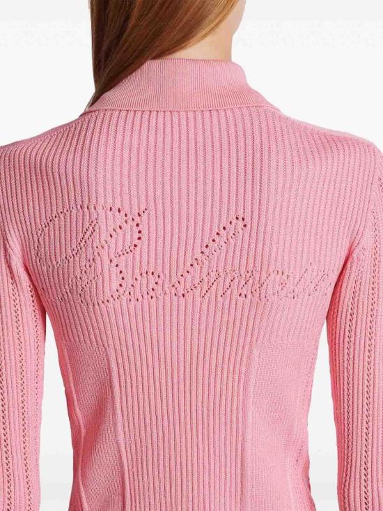 25SS 발망 가디건 EF1KL150KI104BB Pink - BALMAIN