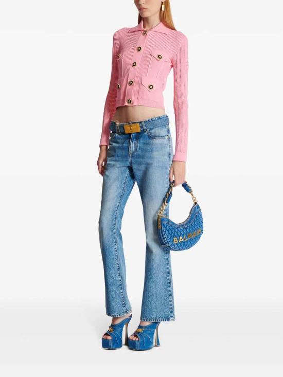 25SS 발망 가디건 EF1KL150KI104BB Pink - BALMAIN