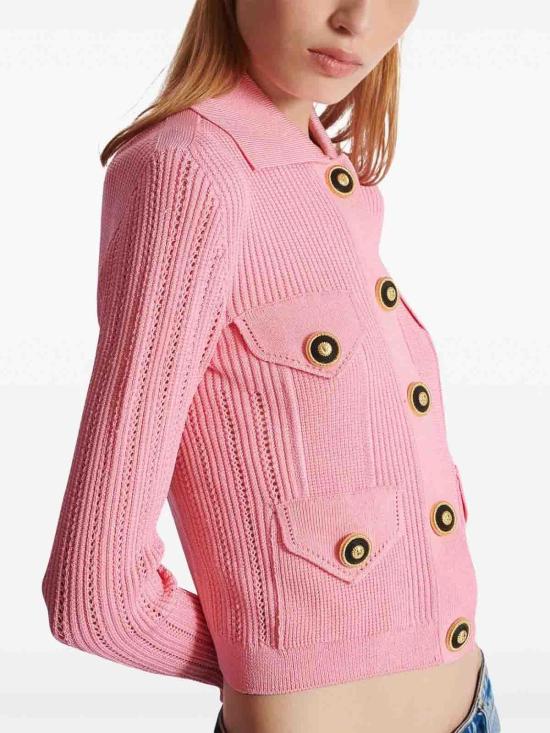 25SS 발망 가디건 EF1KL150KI104BB Pink - BALMAIN
