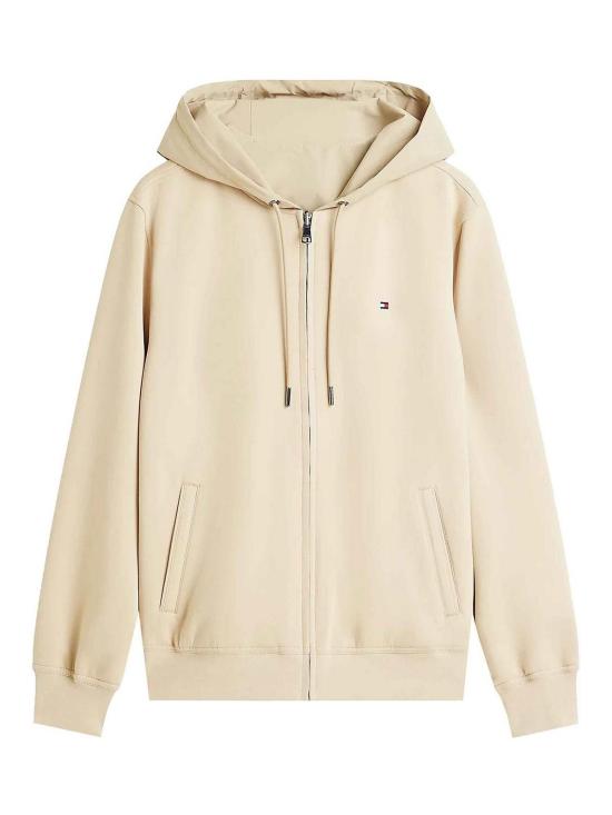 26SS 타미힐피거 후드 티셔츠 MW0MW42487RBT Light Brown