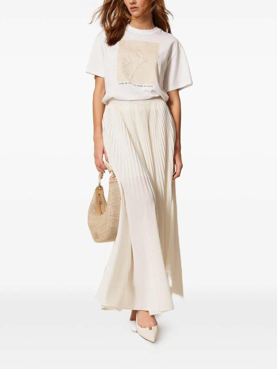 26SS 트윈셋 반팔 티셔츠 261TE209013328 Cream - TWINSET