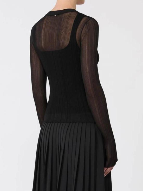 26SS 스포트막스 긴팔 티셔츠 26123610716E15 Black - SPORTMAX