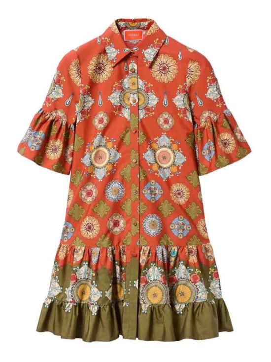 25FW 라 더블제이 미디 원피스 DRE0193COT039NUC02OR04 Multicolour