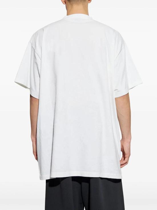 25SS 발렌시아가 샹젤리제 오버사이즈 티셔츠 787349TRVN19016 White - BALENCIAGA