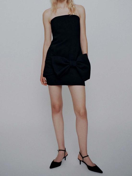 26SS 마렐라 숏 원피스 26132210132E15 Black - MARELLA