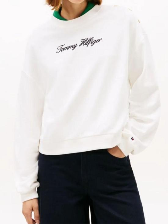 26SS 타미힐피거 스웨터 WW0WW48783YBL Light Beige - TOMMY HILFIGER