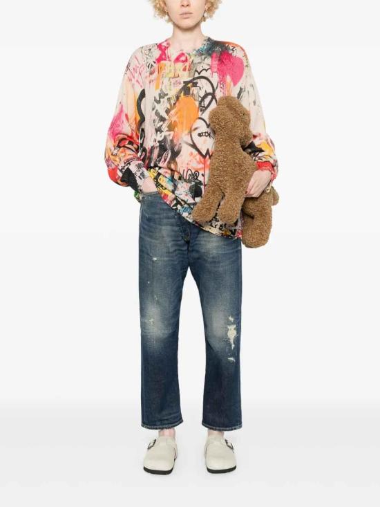  알13 KELLY 캘리 크로스오버 데님 팬츠 R13W2048D144C Blue - R13