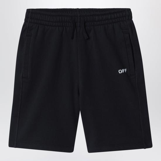 26SS [키즈] 오프화이트 쇼츠/버뮤다 OBCI001S26FLE003 Black