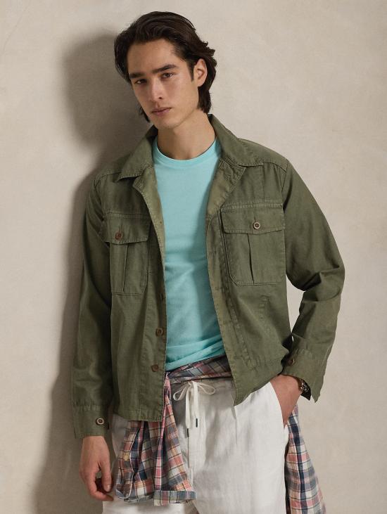 26SS 랄프 로렌 반팔 티셔츠 티셔츠 지로콜로 커스텀 슬림핏 아쿠아 - RALPH LAUREN