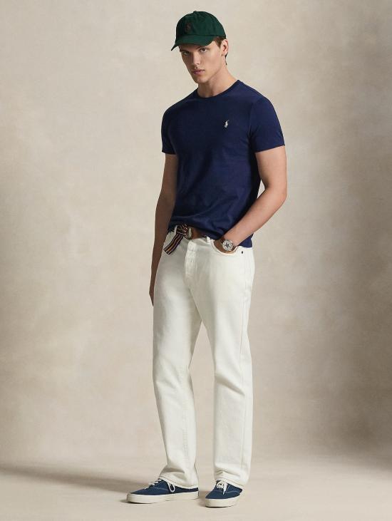 26SS 랄프 로렌 반팔 티셔츠 티셔츠 지로콜로 커스텀 슬림핏 블루 네이비 - RALPH LAUREN