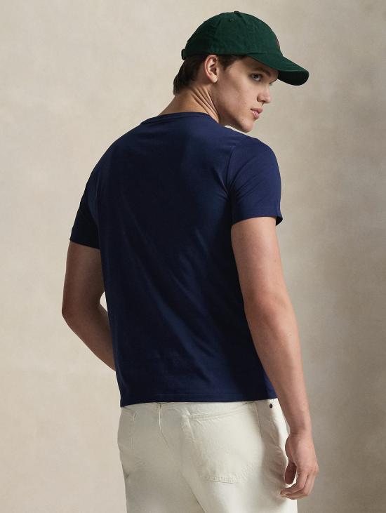 26SS 랄프 로렌 반팔 티셔츠 티셔츠 지로콜로 커스텀 슬림핏 블루 네이비 - RALPH LAUREN