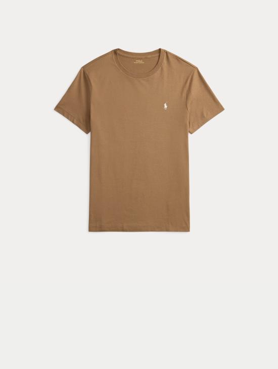 26SS 랄프 로렌 반팔 티셔츠 티셔츠 지로콜로 커스텀 슬림핏 마로네 - RALPH LAUREN