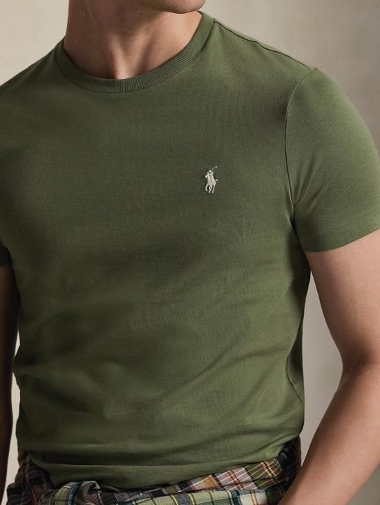 26SS 랄프 로렌 반팔 티셔츠 티셔츠 지로콜로 커스텀 슬림핏 베르데 - RALPH LAUREN