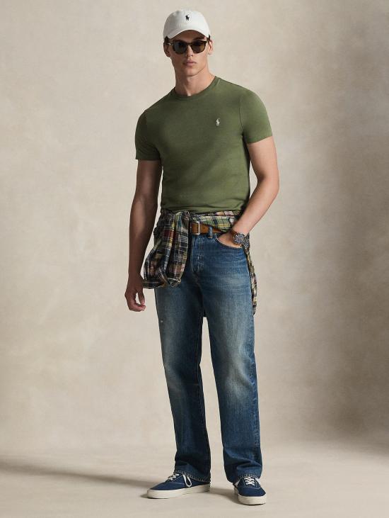 26SS 랄프 로렌 반팔 티셔츠 티셔츠 지로콜로 커스텀 슬림핏 베르데 - RALPH LAUREN