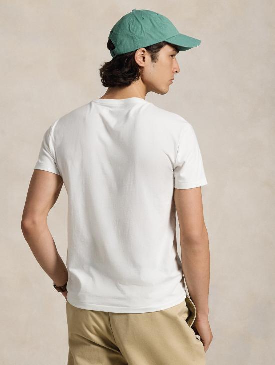 26SS 랄프 로렌 반팔 티셔츠 티셔츠 지로콜로 커스텀 슬림핏 비앙코 - RALPH LAUREN