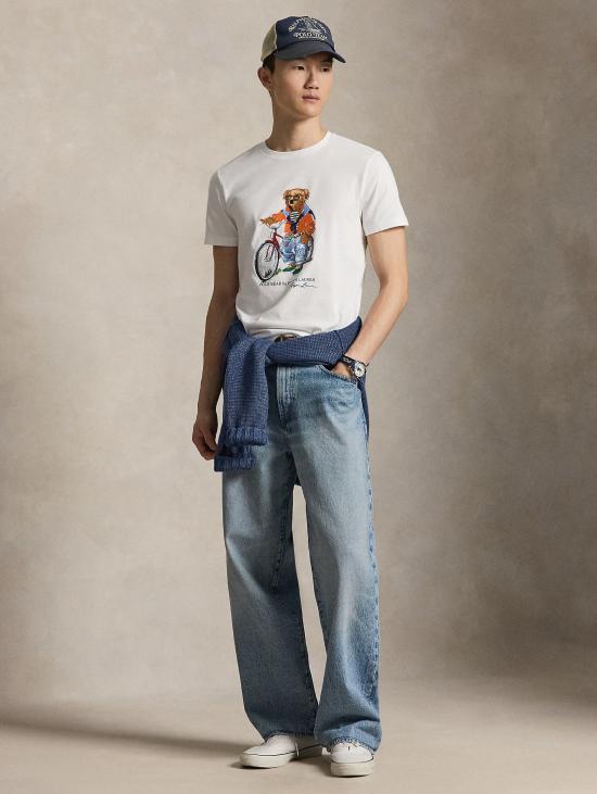 26SS 랄프 로렌 반팔 티셔츠 T셔츠 커스텀 슬림핏 폴로 베어 비치 비코 - RALPH LAUREN