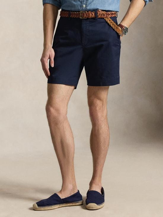 26SS 랄프 로렌 숏팬츠 Cotone Stretch Blu 소재의 쇼트 치노