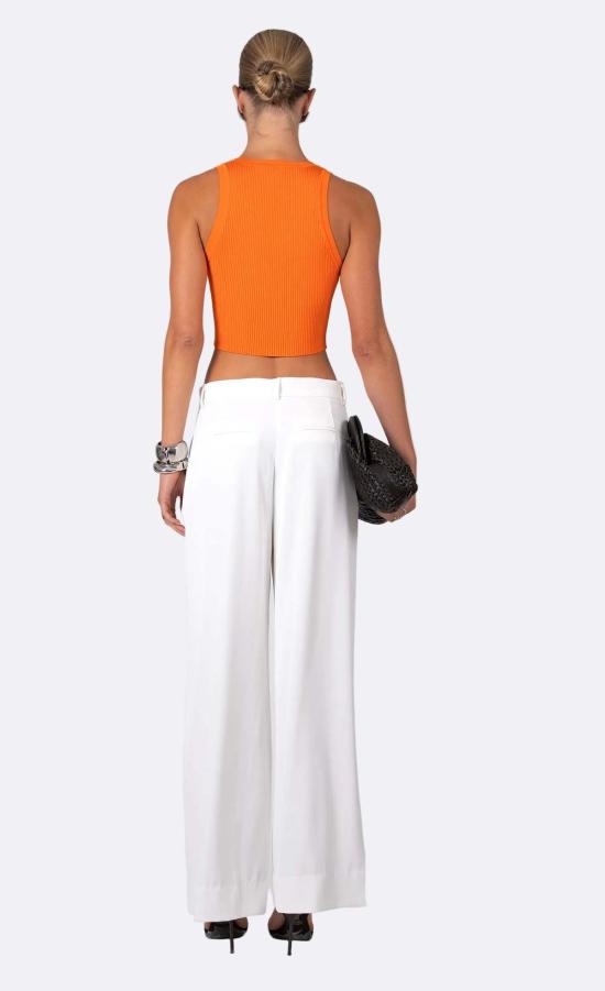  논살란트 레이블 민소매 티셔츠 무심한 라벨 이브 크롭탑 아페롤 - NONCHALANT LABEL