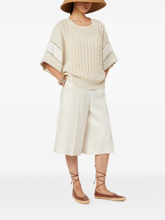 26SS 막스마라 카키 버뮤다 쇼츠 2611131032600 349006 Beige - MAX MARA