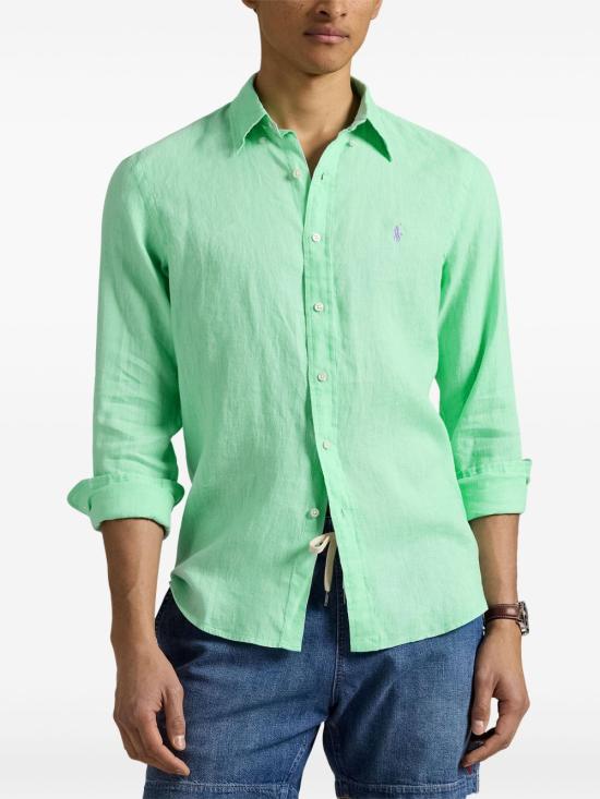 26SS 폴로 랄프로렌 셔츠 710966294 004 Green - POLO RALPH LAUREN