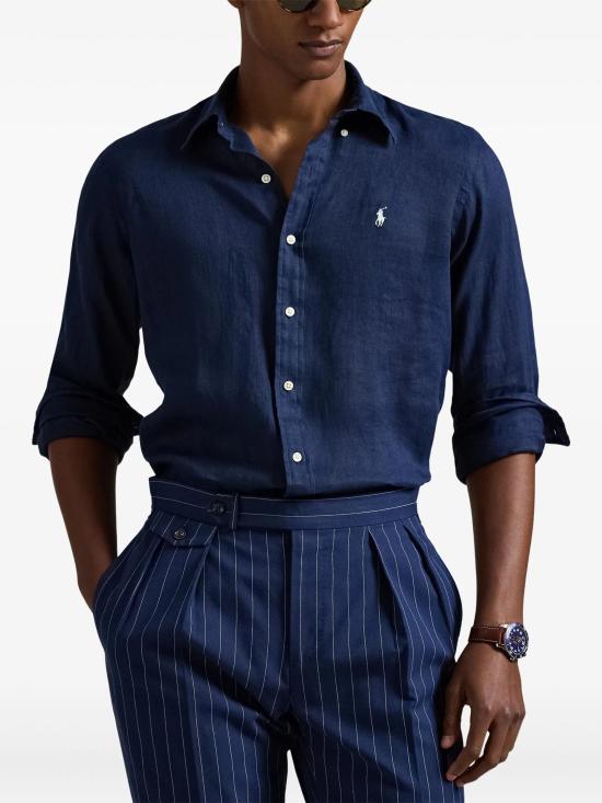 26SS 폴로 랄프로렌 긴팔 셔츠 710966294 504 Blue - POLO RALPH LAUREN