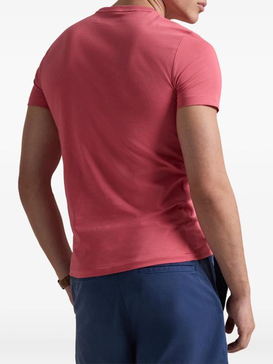 26SS 폴로 랄프로렌 포니로고 자수 반팔 티셔츠 710671438 515 Rosso - POLO RALPH LAUREN