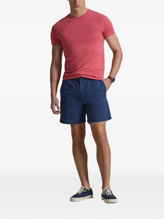 26SS 폴로 랄프로렌 포니로고 자수 반팔 티셔츠 710671438 515 Rosso - POLO RALPH LAUREN