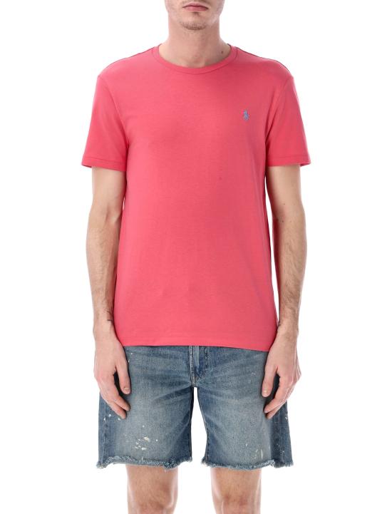 26SS 폴로 랄프로렌 포니로고 자수 반팔 티셔츠 710671438 515 Red