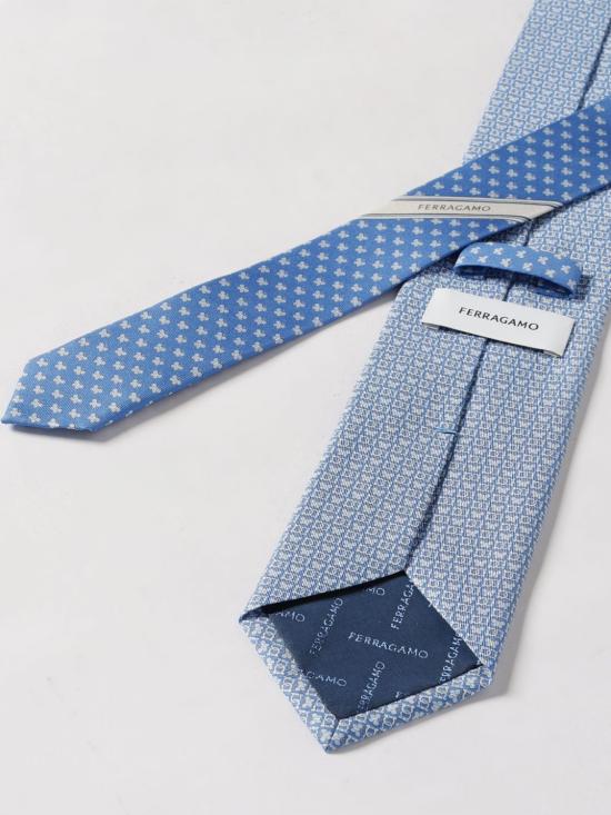 26SS 살바토레 페라가모 넥타이 351327 789084 003 Gnawed Blue - SALVATORE FERRAGAMO