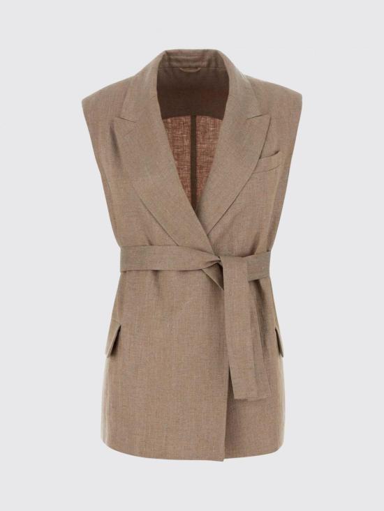 26SS 브루넬로 쿠치넬리 스파클링 트윌 웨이스트코트 MH5267774 C920 Blush Pink - BRUNELLO CUCINELLI