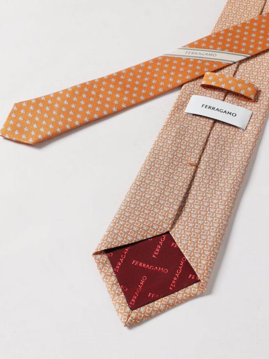 26SS 살바토레 페라가모 넥타이 351327 789087 006 Orange - SALVATORE FERRAGAMO