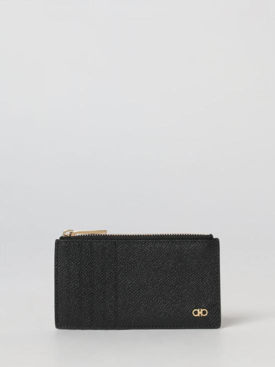 26SS 살바토레 페라가모 간치니 카드지갑 661453 775663 001 Black