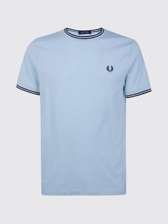 26SS 프레드페리 반팔 티셔츠 FPM1588V57 97A Blue 1 - FRED PERRY