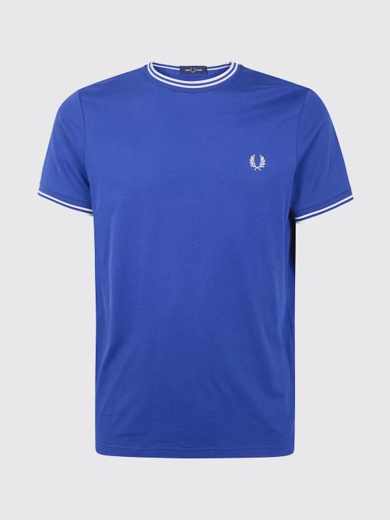 26SS 프레드페리 반팔 티셔츠 FPM1588V57 99A Blue 2 - FRED PERRY