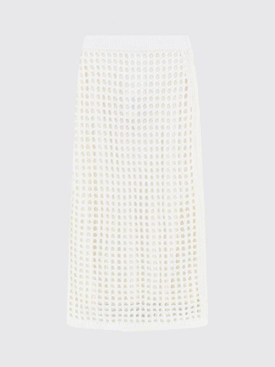 26SS 막스마라 롱 스커트 2611301029600 001 White - MAX MARA