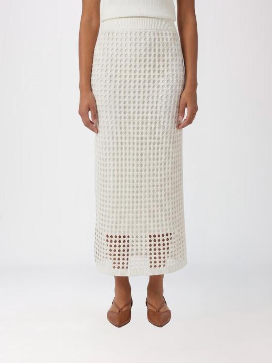 26SS 막스마라 롱 스커트 2611301029600 001 White