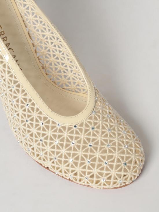 26SS 살바토레 페라가모 힐/펌프스 01K625 789978 001 Yellow Cream - SALVATORE FERRAGAMO