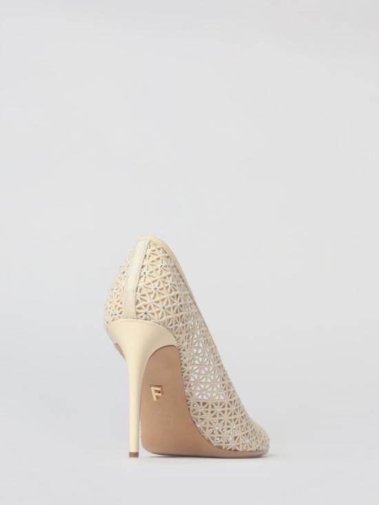 26SS 살바토레 페라가모 힐/펌프스 01K625 789978 001 Yellow Cream - SALVATORE FERRAGAMO