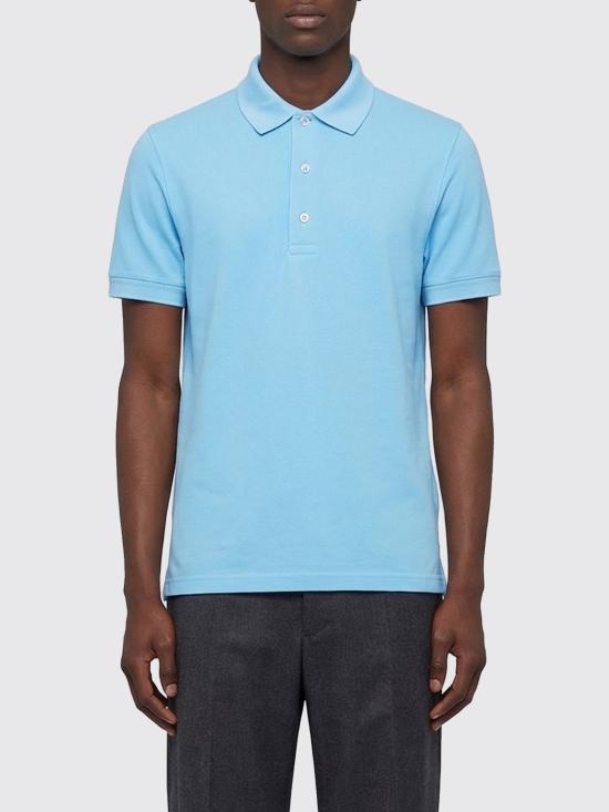 26SS 톰포드 폴로 티셔츠 JPS011JMT013 UCZ Gnawed Blue