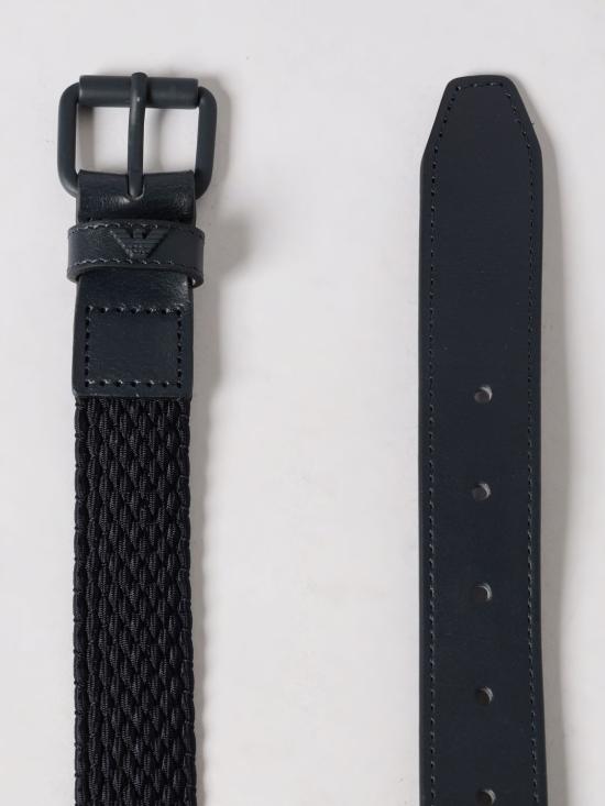 26SS [키즈] 엠포리오 아르마니 가죽 벨트 4015224R562 06935 Navy - EMPORIO ARMANI