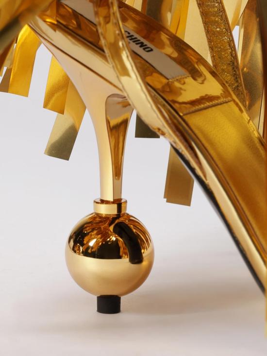 26SS 모스키노 힐/펌프스 MA1658AC1OMC5 901 Gold - MOSCHINO