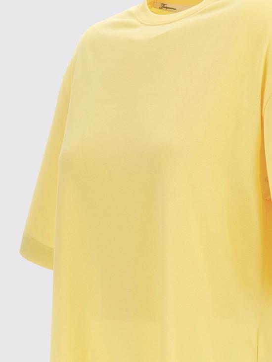 26SS 자크뮈스 반팔 티셔츠 26ETSW00588AJ00254 210 Yellow - JACQUEMUS